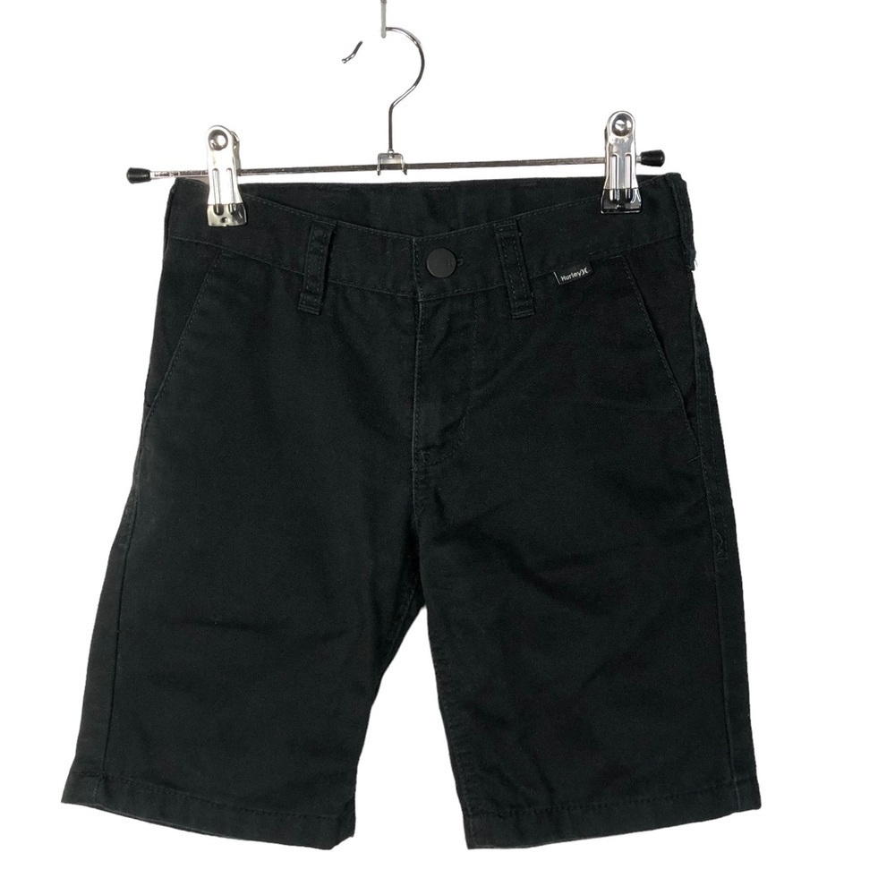 Hurley Boys Black Knee Length Skate Shorts 6